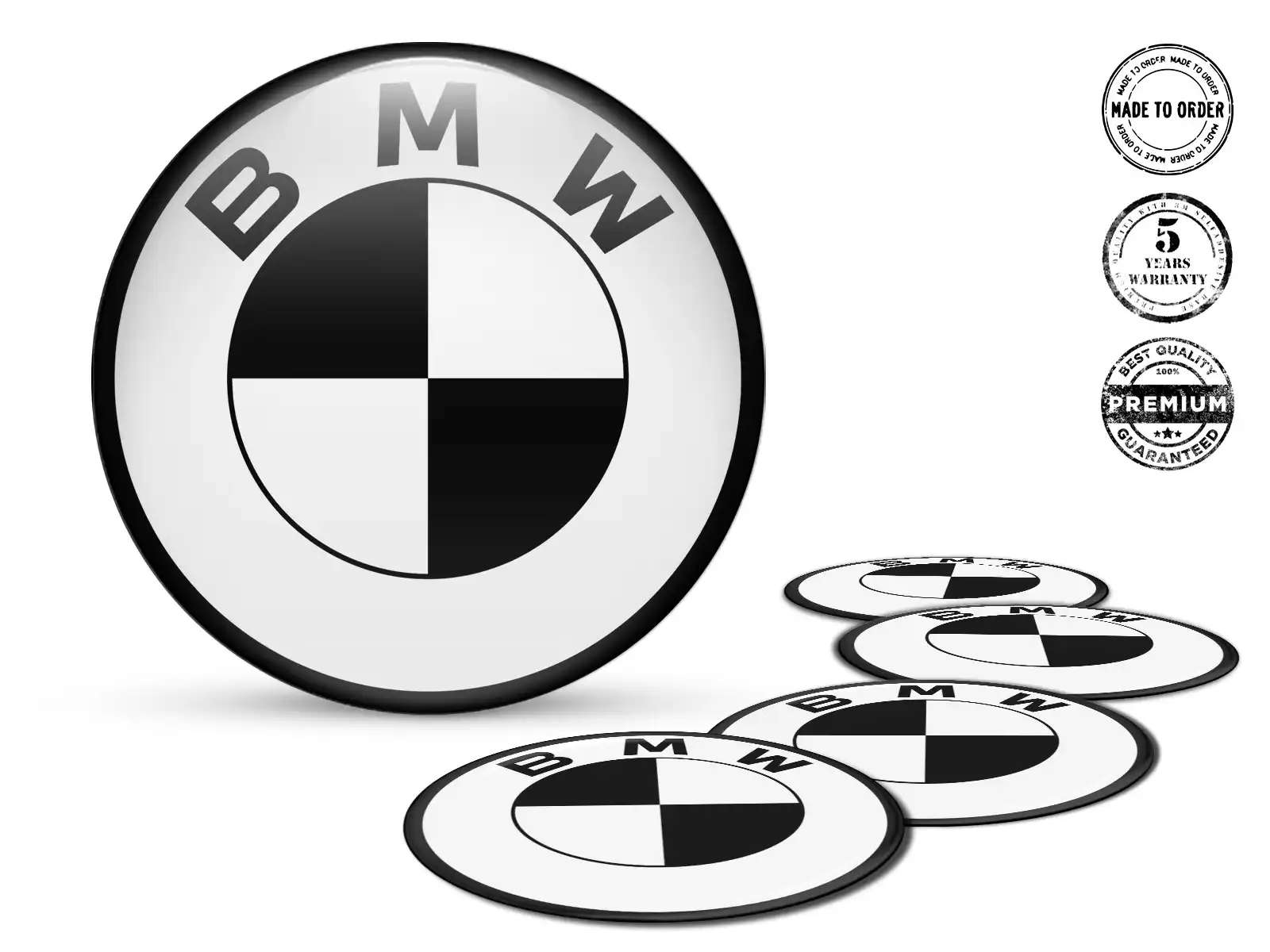 BMW Gewölbtes Sticker Logo Label Gravitational Thrust